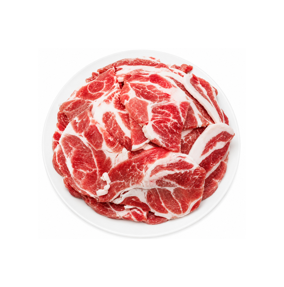 돼지 목살 슬라이스, 1kg