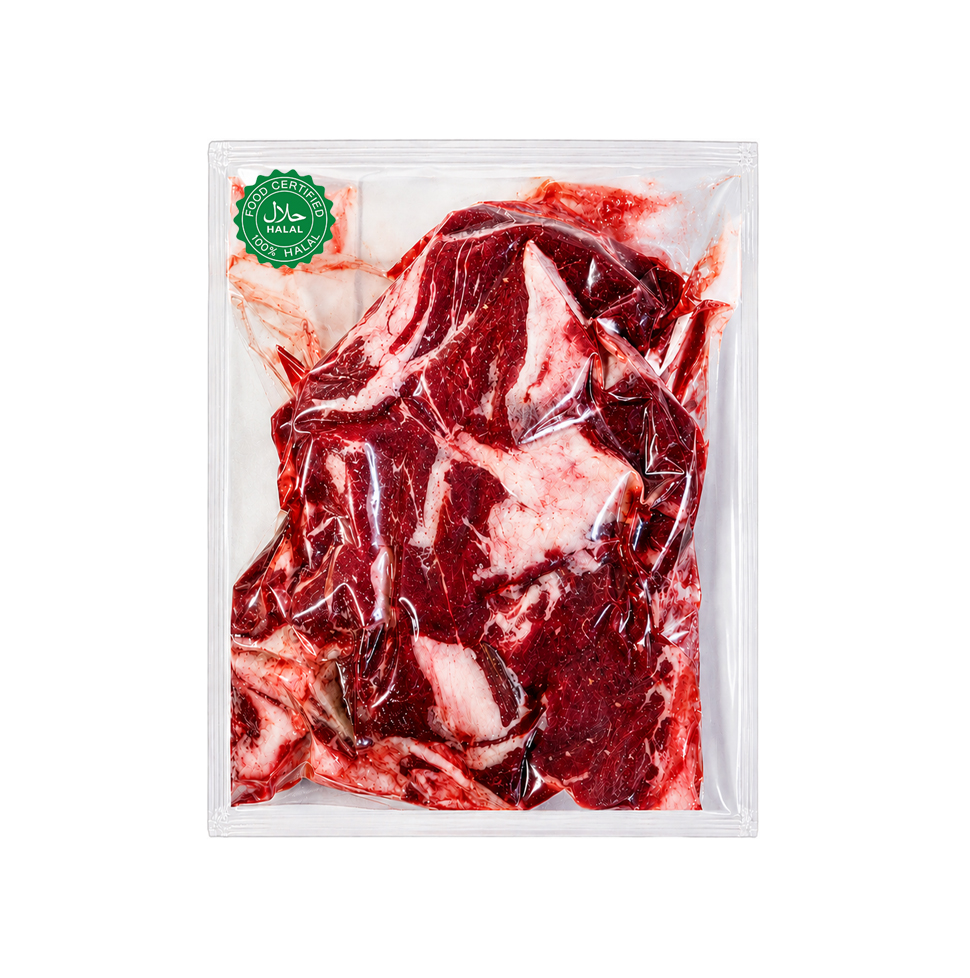 Halal Fresh Special Beef Mix Meat with Bone (Korean) 1kg