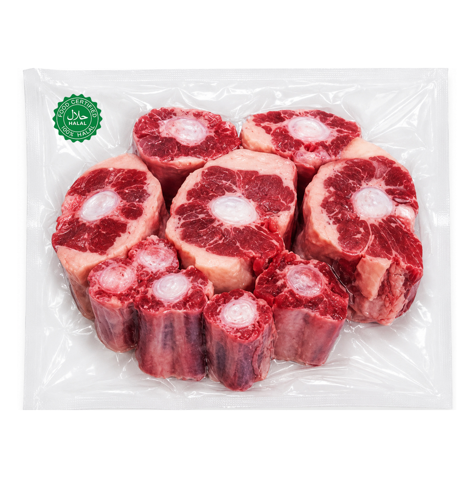 Halal Fresh Beef Tail Slice (Chuck Flap) 1kg