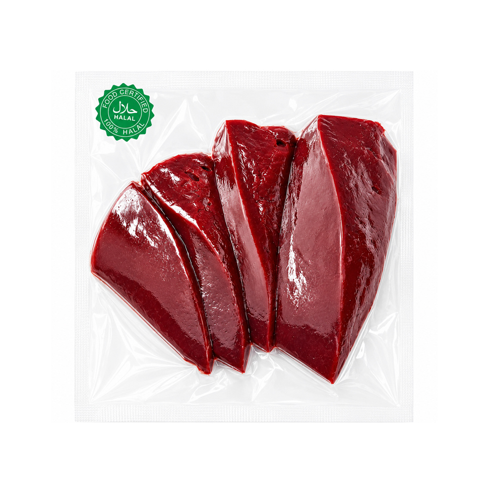 Halal Fresh Beef Liver 900g