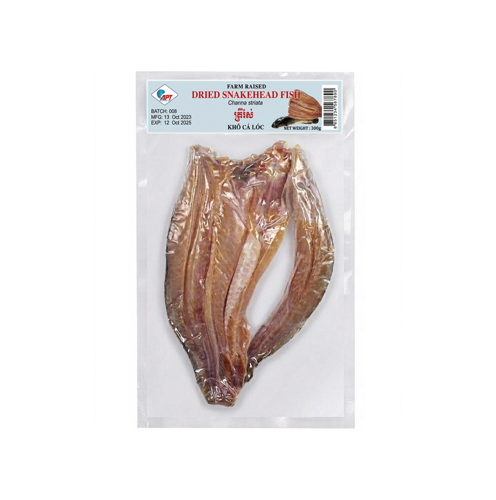 ปลาช่อนแดดเดียว (300g)