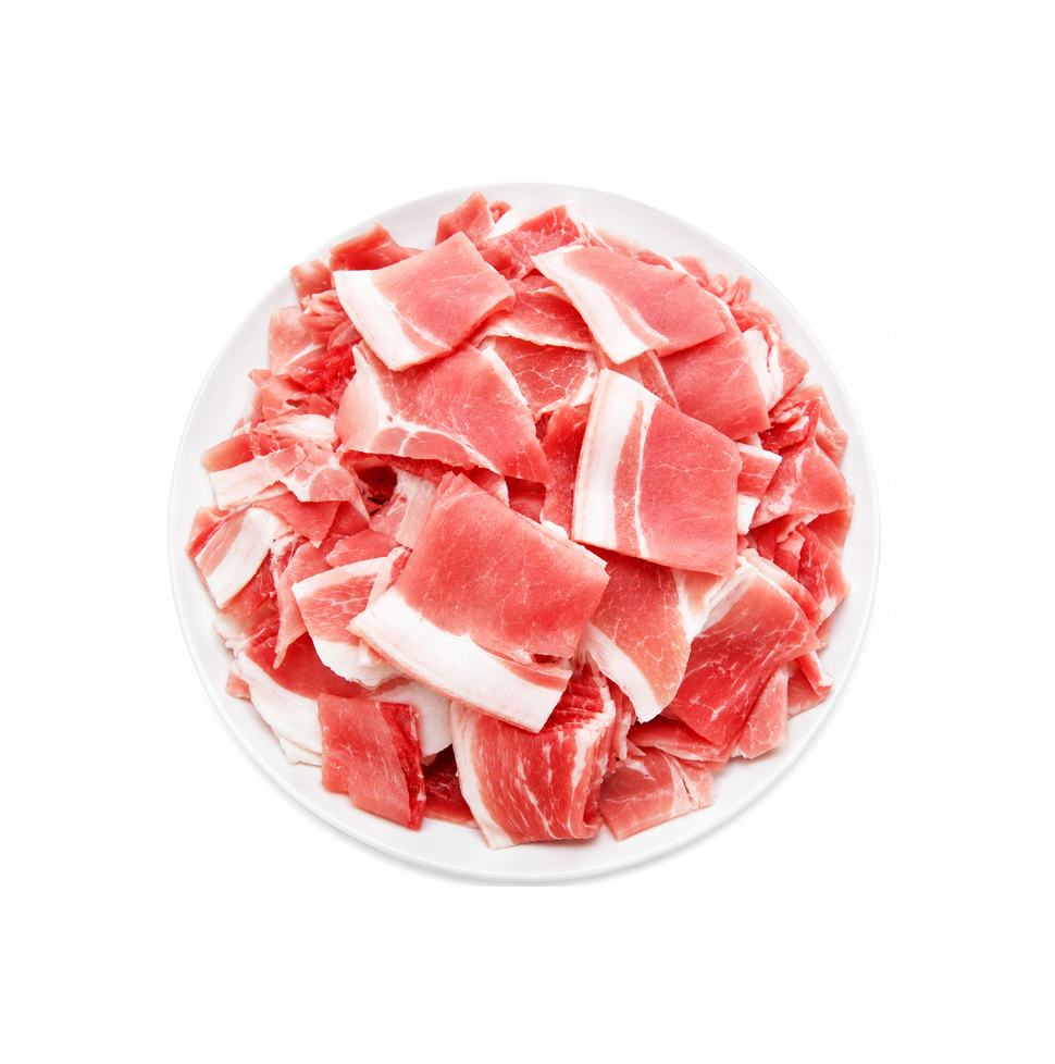 얇게 썬 돼지 허벅지, 1kg