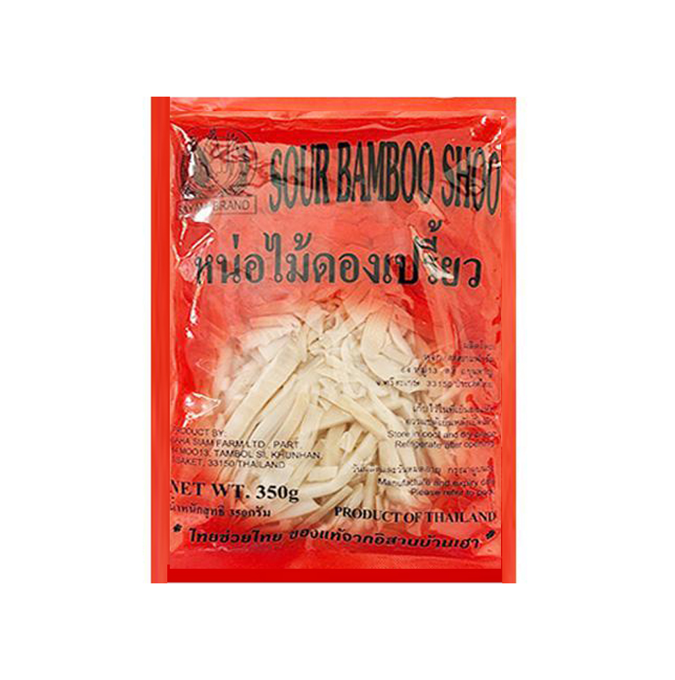 หน่อไม้ดองเส้นห่อแดง (400g)