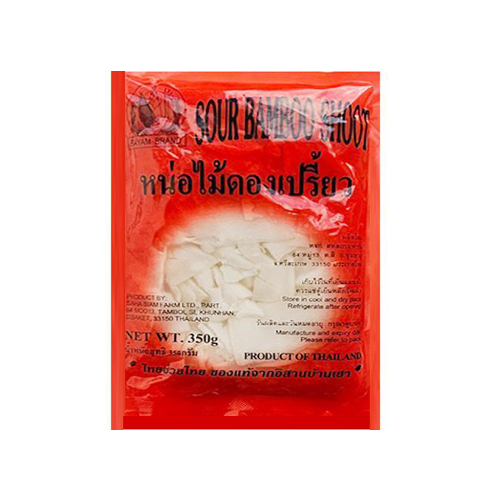 หน่อไม้ดองแผ่นห่อแดง (400g)