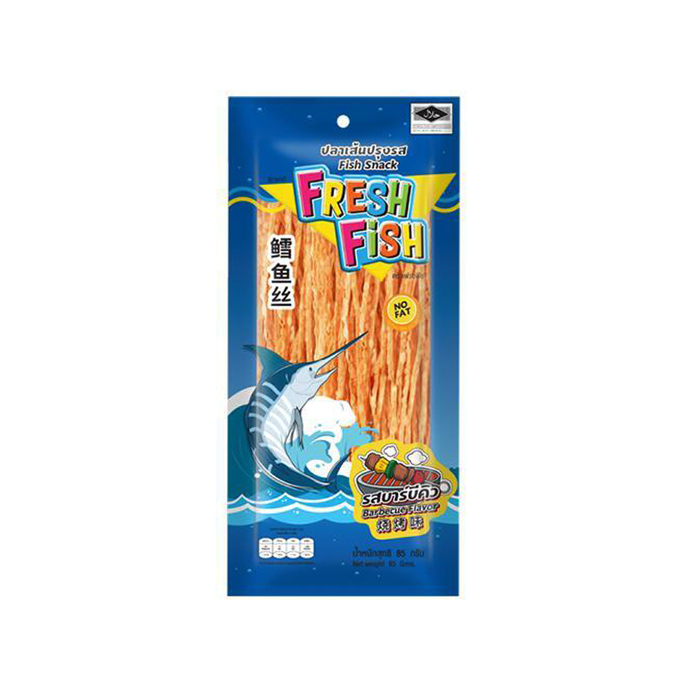 ปลาเส้นรสบาร์บีคิว (80g)