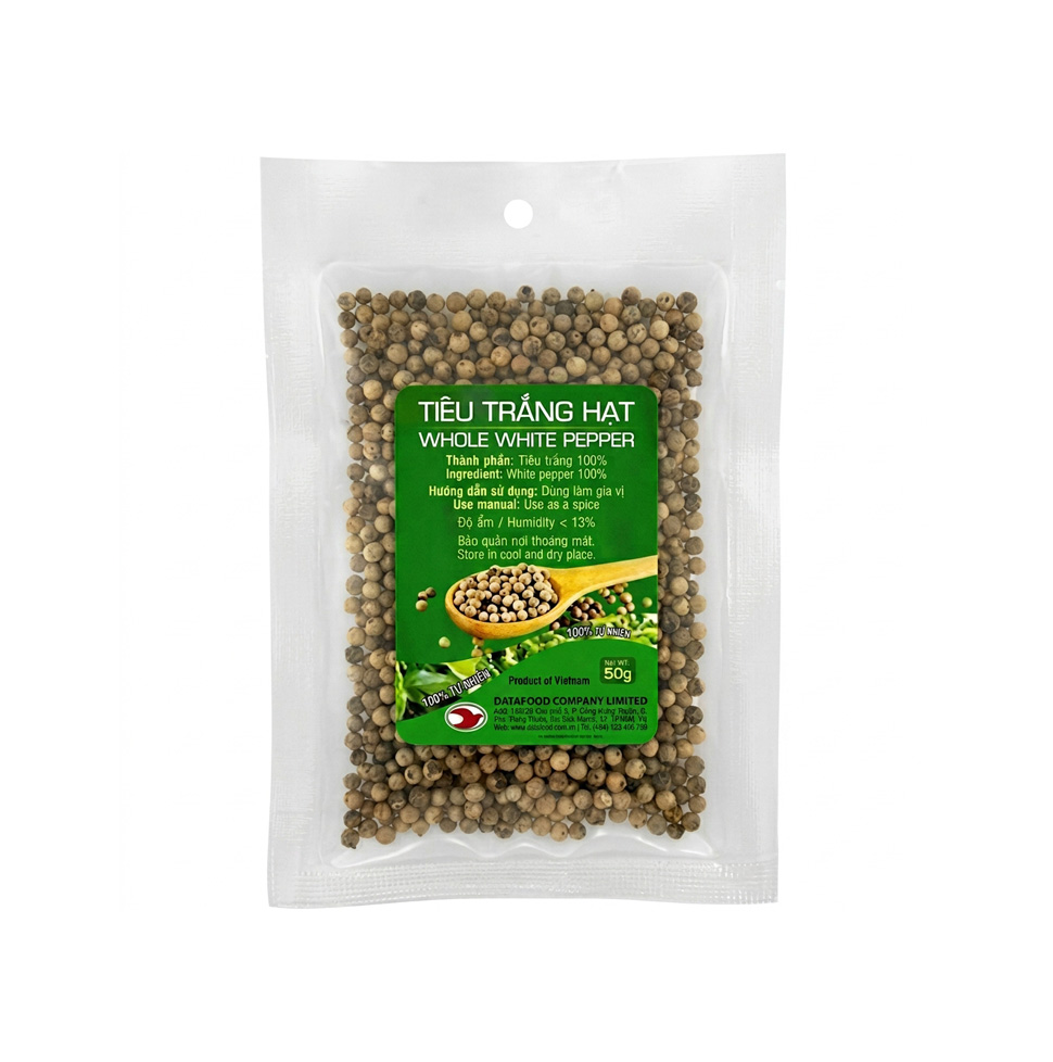 Tiêu Trắng Hạt 50g