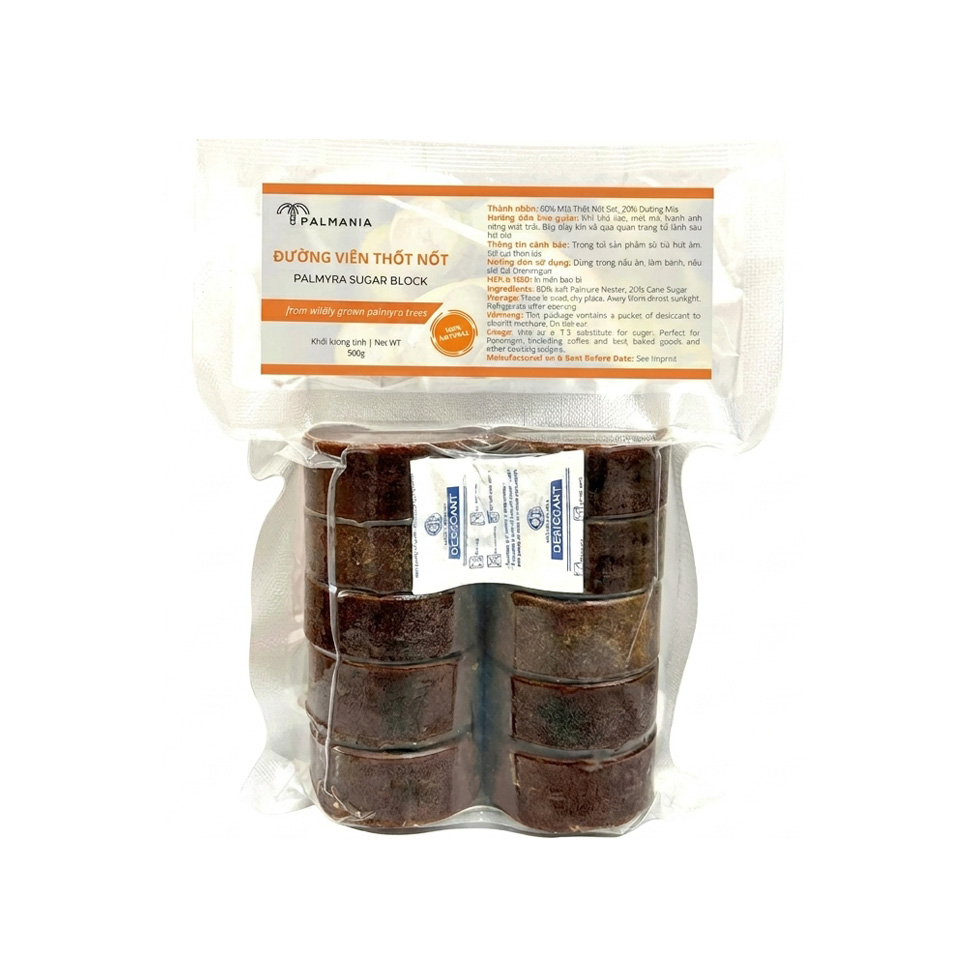 Đường Thốt Nốt Dạng Bánh Palmania 500g